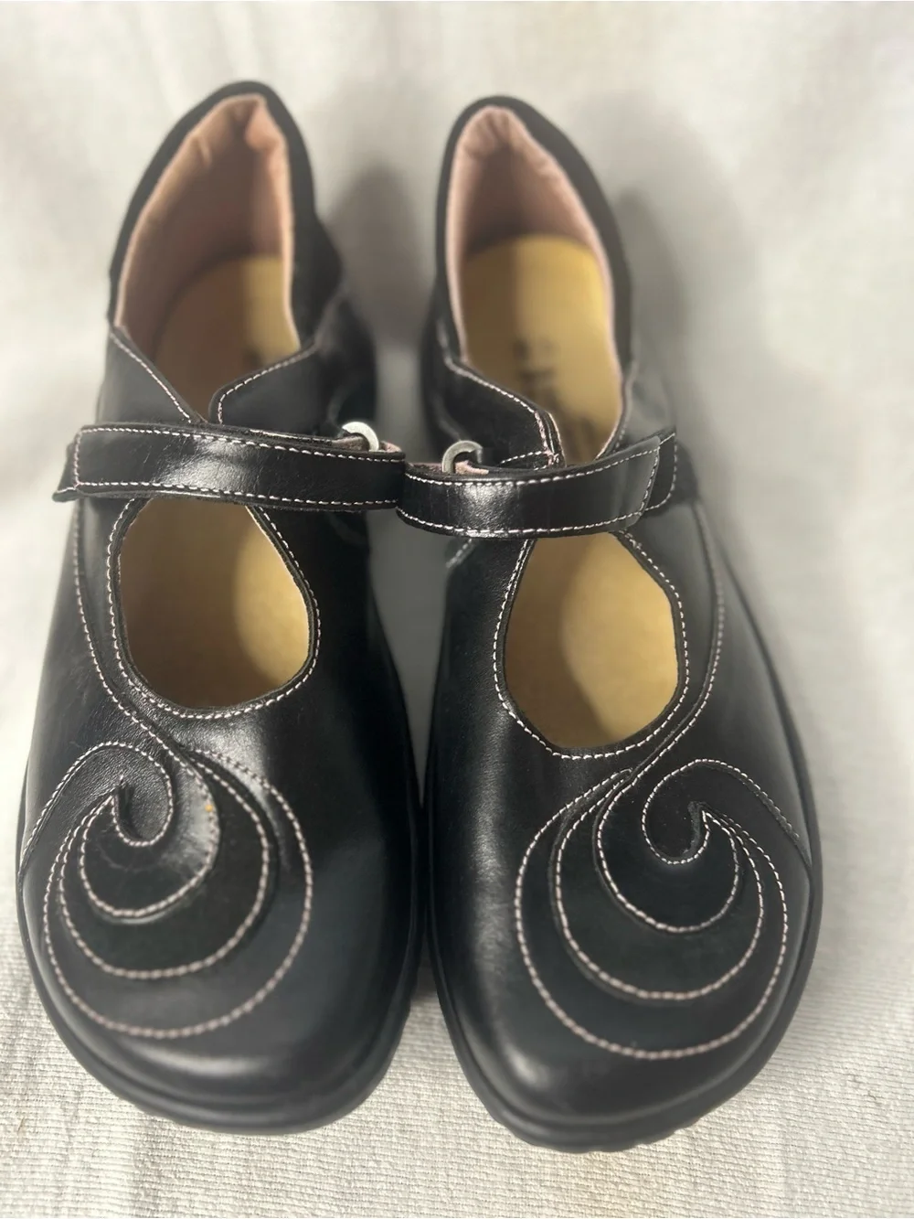 Naot Black Leather Mary Jane Comfort Shoes